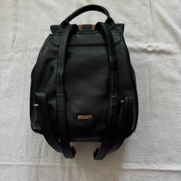 Aldo Aradoven Heart Pearl Bow Backpack, Black main image 7